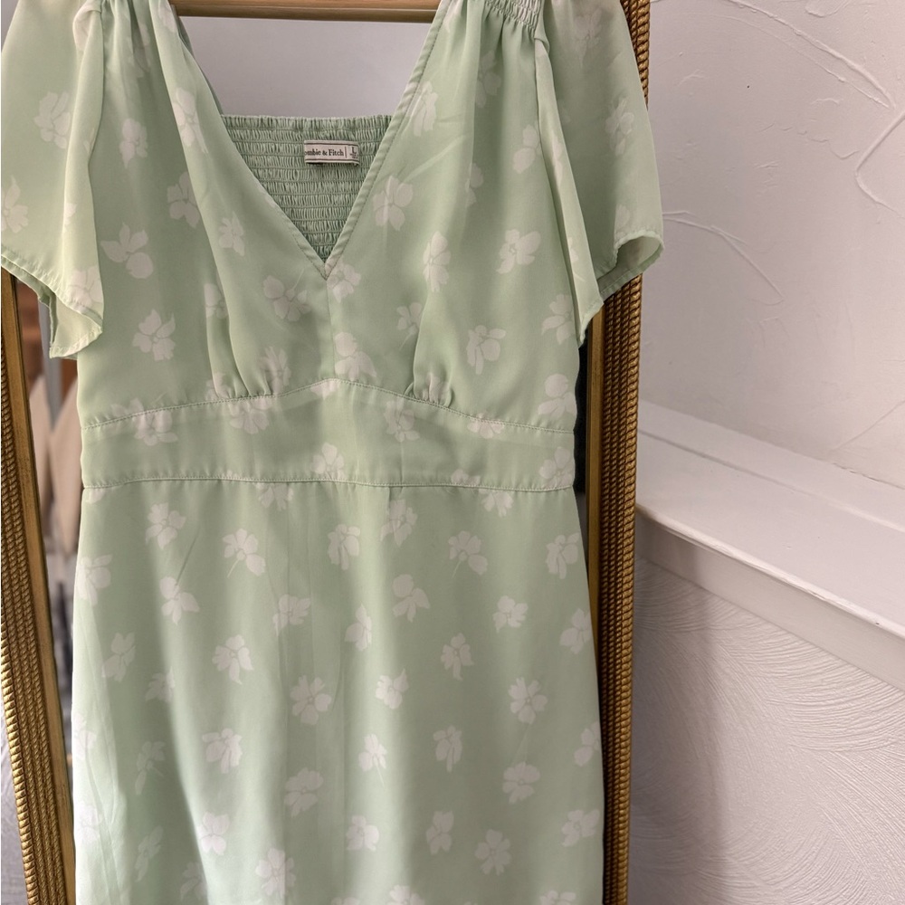 Abercrombie & Fitch Mint Smocked Dress